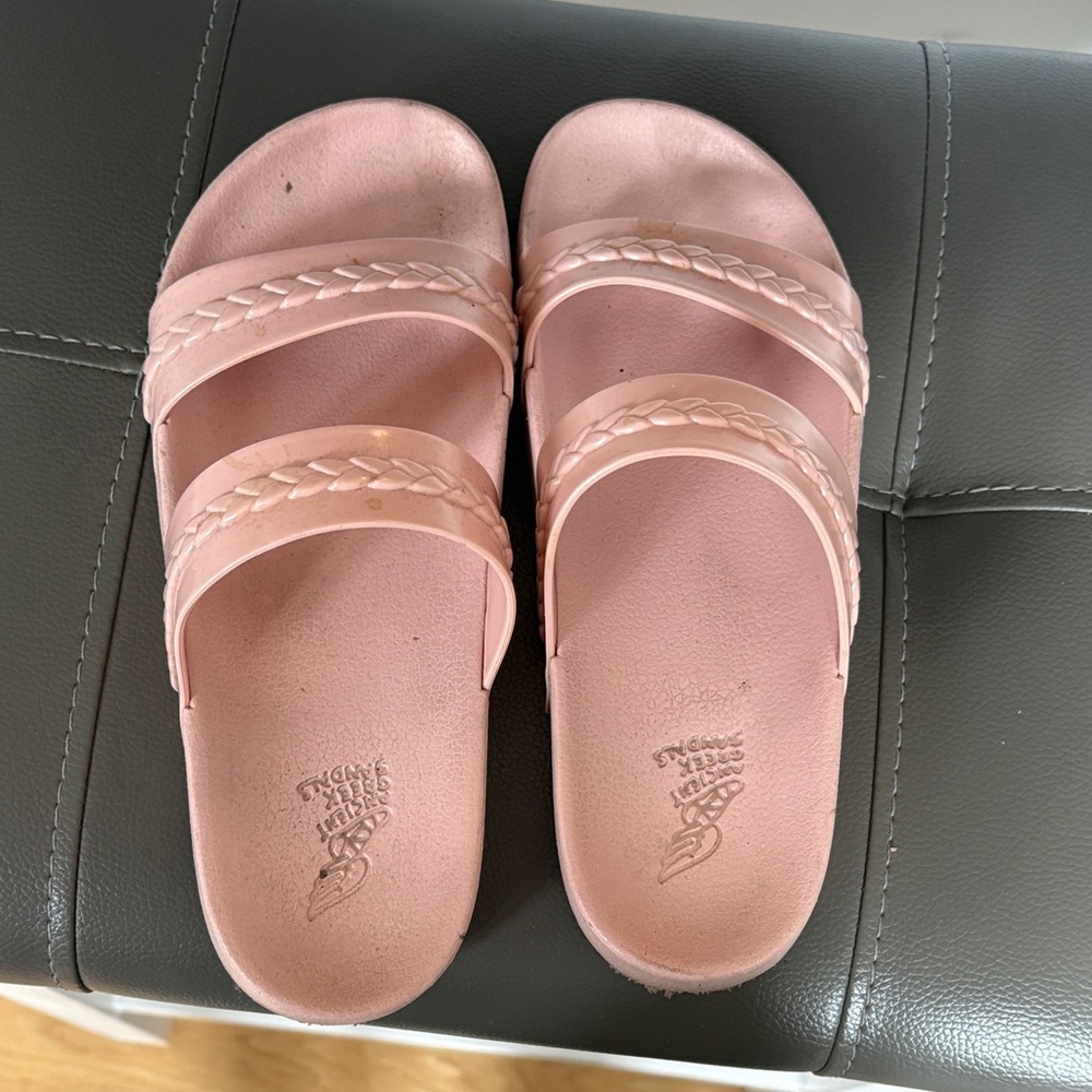 Ancient Greek Sandals Light Pink Slide Sandals size 6